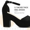 Women's Platforms Wedges Sandals Suede Open toe Ankle Strap Fashion Wedding Sexy Dress Block Chunky High Heels Pumps Shoes