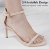 Gel High Heel Arch Support Inserts Women, Invisible Sandal Insoles, Adhesive Inserts for Flat Feet Dress Shoes Anti-Slip, 2