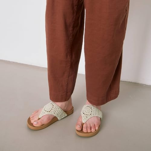 Everly Slide Sandal - Women's Flat Fashion Slides with Soft Cushion Sole - Beach Slip On Sandals For Everyday