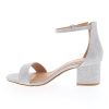 Darcie-1 Ankle Strap Dressy High Heel Sandal, Non-slip Sole, For Wedding, Party, Prom, Evening Wear, or Any Occasion, Sleek