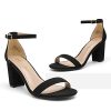 Women's Chunk Low Heel Pump Sandals