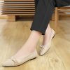 Pointed Toe Flats for Women Ballet Flats Comfortable Dressy Knit Lightweight Casual for Work Office Womens Flats