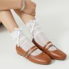 Mary Jane Shoes Women Square Toe Flats for Women Dressy Ballet Flat Mary Jane Flats with Buckle Strap Comfortable Slip On Casual