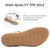 Dressy Womens Sandals Summer: Comfortable Strappy Flats Sandals Women - Breathable Walking Woman Shoes
