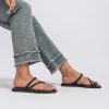 Women's Toe Ring Thong Sandals Open Toe Slide Flat Sandals Casual Summer Flip Flop Flat Sandals