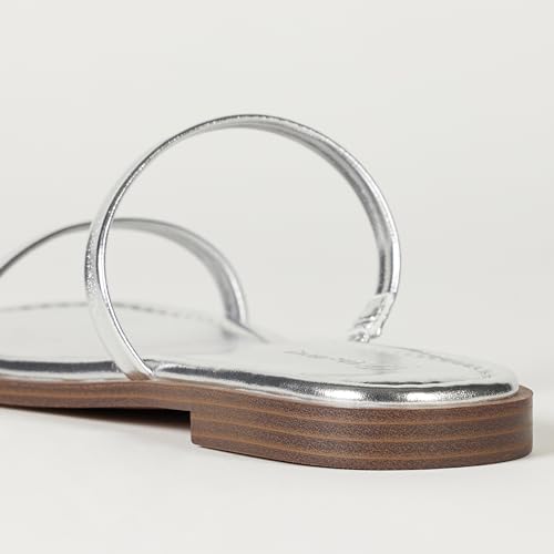 Women's Paris Square Toe Two Strap Flat Sandal