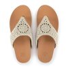 Everly Slide Sandal - Women's Flat Fashion Slides with Soft Cushion Sole - Beach Slip On Sandals For Everyday