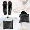 Stylish Foldable Ballet Flats for Women Portable Roll Up Travel Shoes for Wedding Bridesmaid Includes Carrying Pouch