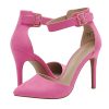 Oppointed-Ankle Women's Pointed Toe Ankle Strap D'Orsay High Heel Stiletto Pumps Shoes
