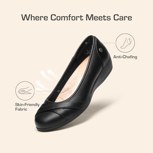 Women's Ballet Flats Business Office Work Dress Shoes Comfortable Dressy Flats for Women
