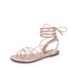 Lace-up Gladiator Sandals Strappy Dressy Summer Flat Sandals for Women