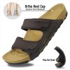 PIRO Unisex Orthoheel High Density Gel Slide Sandals Water Release Sole