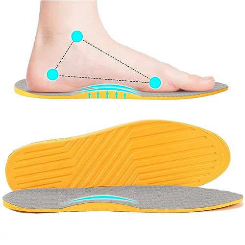 Supination Insoles for Over Supination & High Arch Support, Bow Legs Correcting Insoles,Women and Men O/X Leg Orthopedic