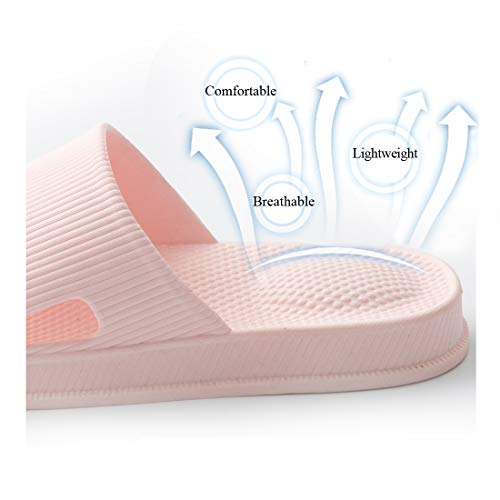 Slippers for Women and Men House Slides Shower Sandals Non-Slip Spa Massage Foam Bathroom Pool Shoes