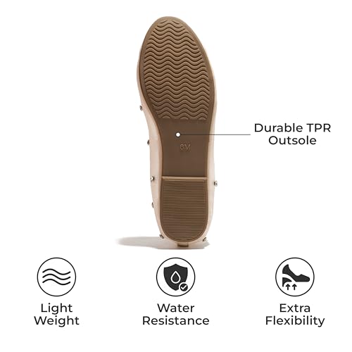 Ballet Flats Shoes for Women – Crystal-Embellished Mesh Ballet Flats Women Footwear – Non-Slip Mary Jane Shoes with Memory Foam