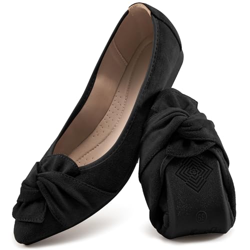 Ballet Flats for Women Dressy: Pointed Toe Comfortable Wedding Womens Flats - Casual Work Walking Shoes