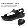 Women's Comfortable Cork Footbed Arch Support Sandals Casual to Dressy Thong Walking Flat Sandals for Summer