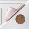 Women Mens Unisex Washable Cotton Open-Toe Home Slippers Indoor Shoes Casual Flax Soft Non-Slip Sole Shoes