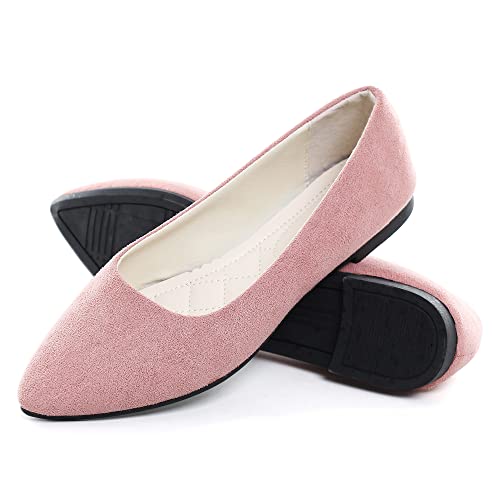 Women Pointed Toe Ballets Flats Comfort Slip On Walking Shoes for Driving