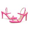 Women's Strappy High Heeled Sandals Open Toe Ankle Strap heels Comfy Weddings Shoes