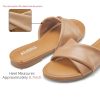 Sandals Women Dressy Summer Flat Comfortable Fashion Beach Cute Ladies Slides Leather Casual Dress Women's Sandals 2025 Size