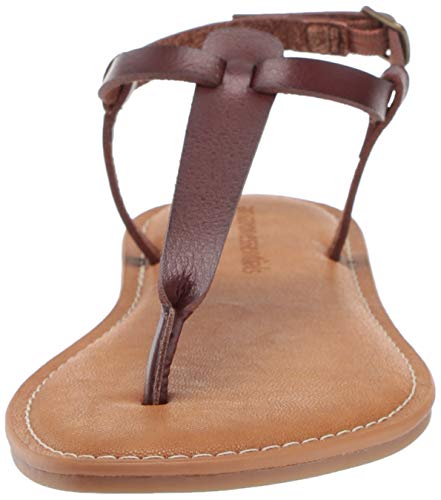 Women's Casual Thong Sandal with Ankle Strap