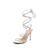 High Heels Stilettos for Women - Strappy Gladiator Sexy Square Toe Open Toe Dressy Pumps Sandals