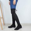 Women's Over Knee High Boots Warm Winter Long Boot with Side Zipper Back Lace Fashion Thigh High Boots