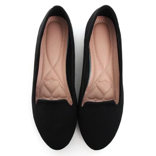 Women Cute Slip-On Ballet Shoes Soft Solid Classic Pointed Toe Flats