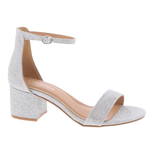 Darcie-1 Ankle Strap Dressy High Heel Sandal, Non-slip Sole, For Wedding, Party, Prom, Evening Wear, or Any Occasion, Sleek