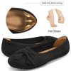 Ballet Flats Shoes for Women: Dressy Bow Knit Flats Comfortable Slip On Walking Shoes for Wedding Working Driving