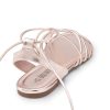 Lace-up Gladiator Sandals Strappy Dressy Summer Flat Sandals for Women
