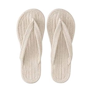 Indian Cotton Room Sandal - XL (Ecru)