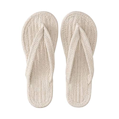 Indian Cotton Room Sandal - XL (Ecru)