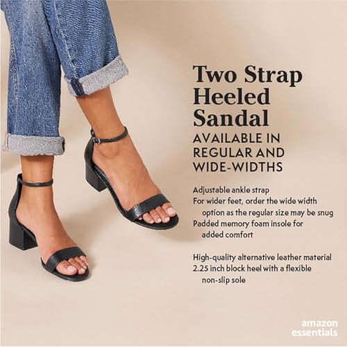 Women's Two Strap Heeled Sandal