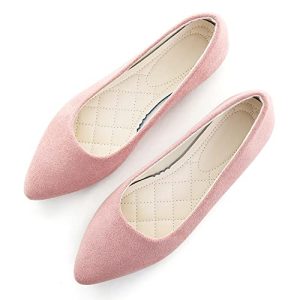 Women Pointed Toe Ballets Flats Comfort Slip On Walking Shoes for Driving