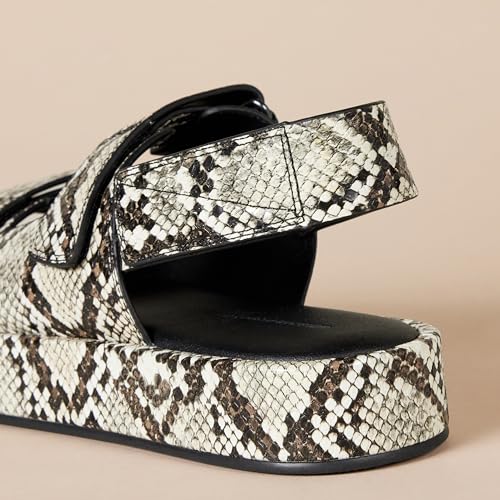 Women's Adjustable Triple Strap Flat Platform Sandal
