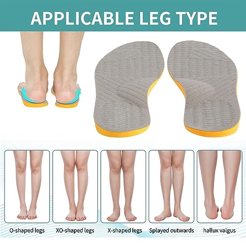 Supination Insoles for Over Supination & High Arch Support, Bow Legs Correcting Insoles,Women and Men O/X Leg Orthopedic