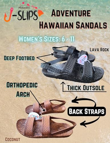 J-Slips New Adventure Sandals for Women and Men with Straps - Comfortable Jesus Jandals for Beach, Summer, and Shower -