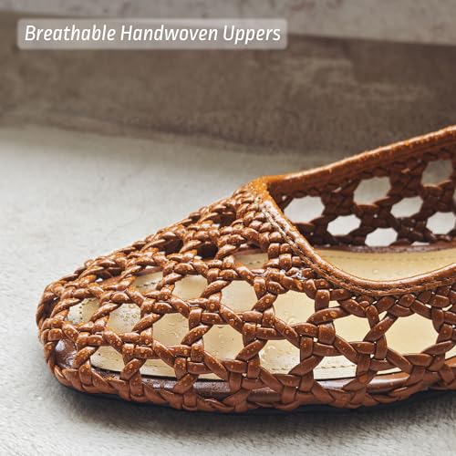 Woven Ballet Flats Shoes for Women with Strap Charming Comfortable Casual Elegance Flat Mary Janes Suitable for Woven Bags