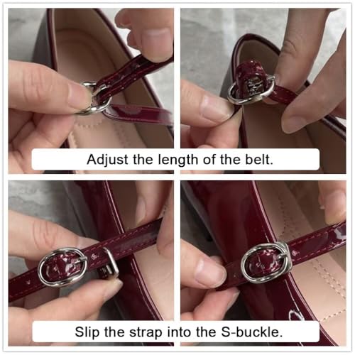 Women's Slip on Flats,Classy Round Toe Solid Classic Mary Jane Ballet Dance Shoes Soft Comfortable PU Flat Shoes