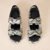 Women's Adjustable Triple Strap Flat Platform Sandal