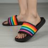 Rainbow Sport Sandal Slide for Women for Men Pride Month LGBTQ+ Parades Queer Party Cute Y2k Kawaii Aesthetic Sandals Shower