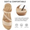 Dressy Womens Sandals Summer: Comfortable Strappy Flats Sandals Women - Breathable Walking Woman Shoes