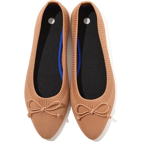 Women's Flats Black Flats Shoes Pointed Toe Ballet Flats Comfortable Bow Girls Flats Dressy