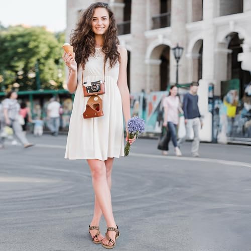 Womens Sandals Flats Shoes: Comfortable Bohemian Beaded Dressy Summer Flat Casual Ankle Strap Elastic Slip on Beach Sandal