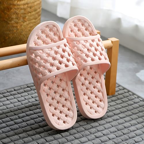 Shower Shoes Quick Drying Slippers for Women Men, Non Slip House Shoes Cushioned Thick Sole Bathroom Slippers Indoor Outdoor