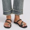 Women's Toe Ring Thong Sandals Open Toe Slide Flat Sandals Casual Summer Flip Flop Flat Sandals