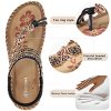 Womens Sandals Flats Shoes: Comfortable Bohemian Beaded Dressy Summer Flat Casual Ankle Strap Elastic Slip on Beach Sandal